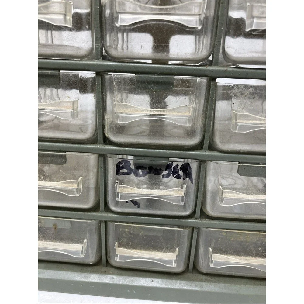 Garage Cabinet plastic storage organizer 25 Drawers Small Parts  11x5x9”